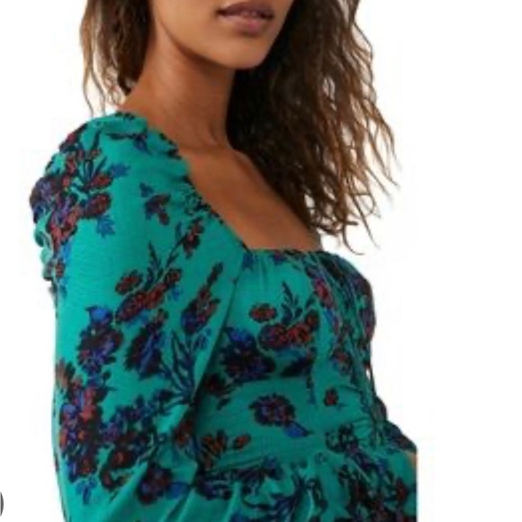 Free People Hilary Printed Top NWT - Picture 3 of 12